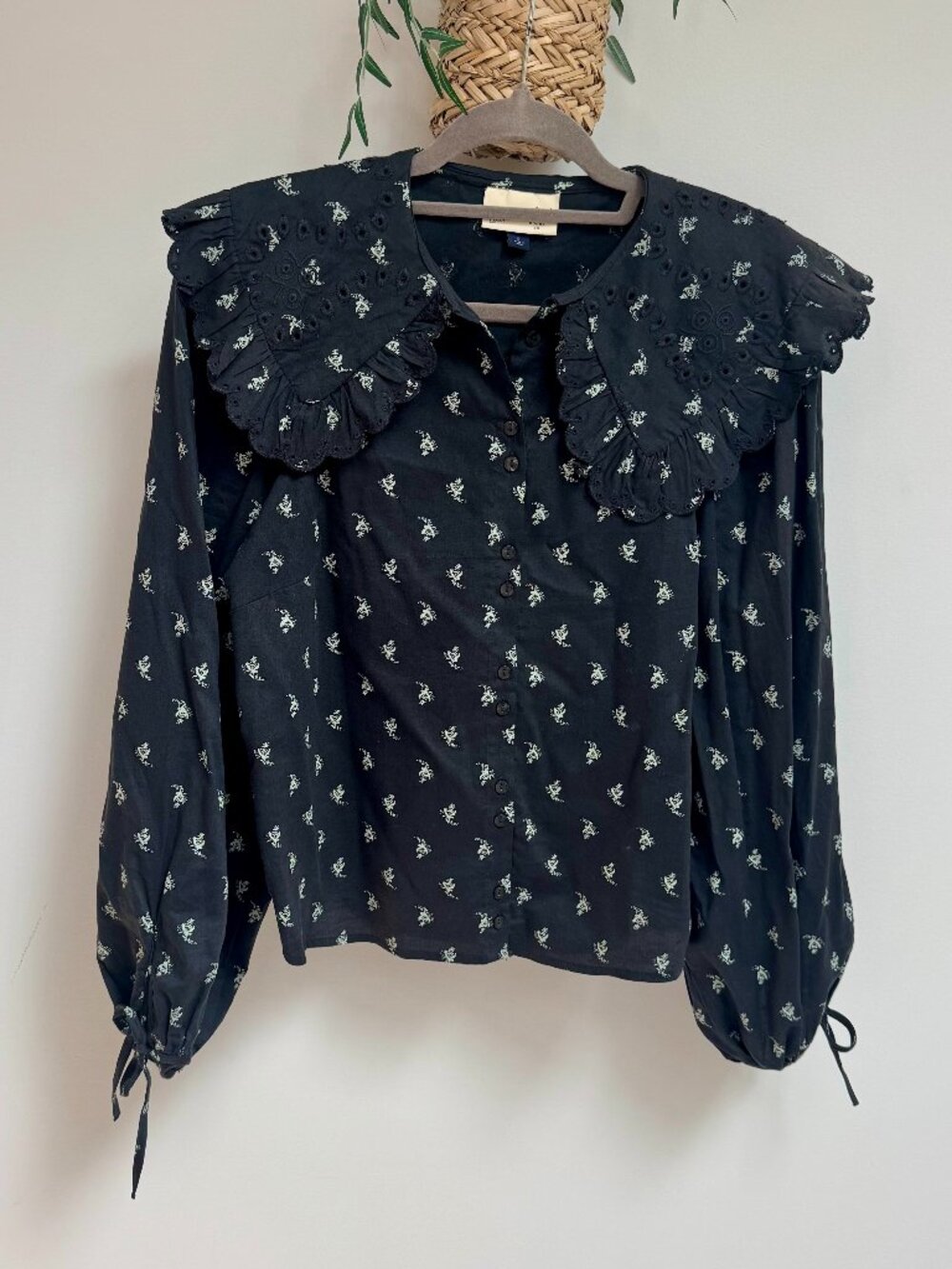 Universal Thread Boho Long Sleeve Floral Shirt, Sz Small